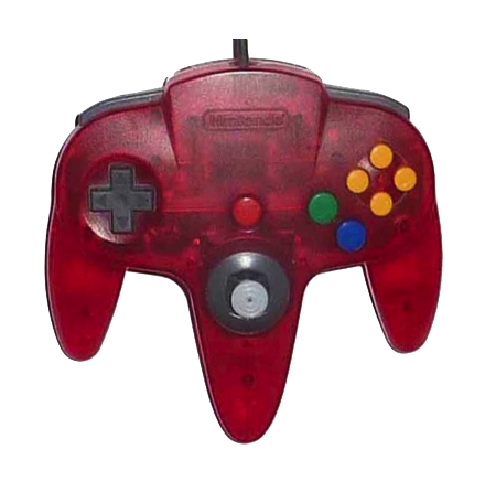 Nintendo 64 Handkontroll R�d/Watermelon Red Transparent beg